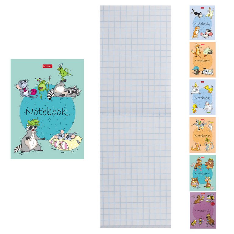 Блокнот А6  24л., 105*148 мм, на скрепке Hatber