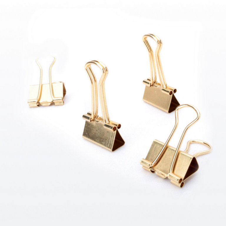 Зажим для бумаг 32 мм золотой Attache Selection