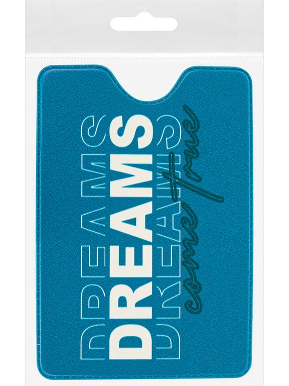 Обложка для проездного билета "Мечты сбываются" из ПВХ 7*9,5 см