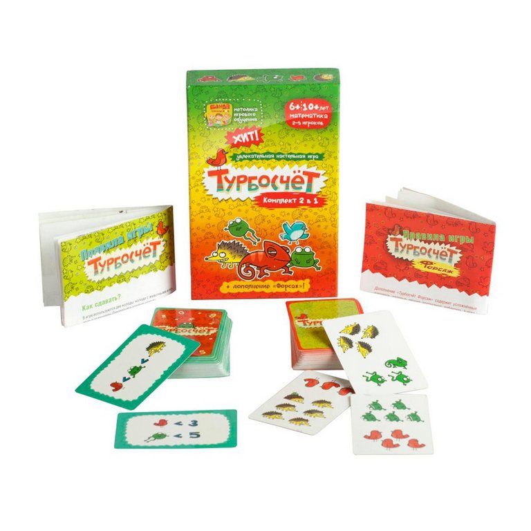 Игра обучающая  Счет "Турбокомплект 2 в 1" 6+ БАНДА умников