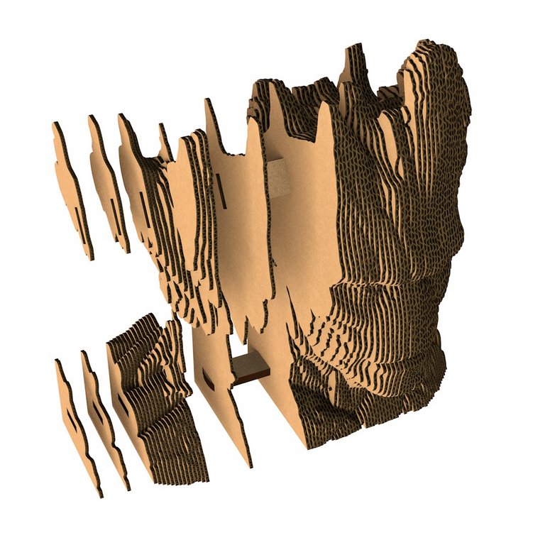 Сборная модель из гофрокартона "Грут" h=18см, 99 дет., 6+, 5cult