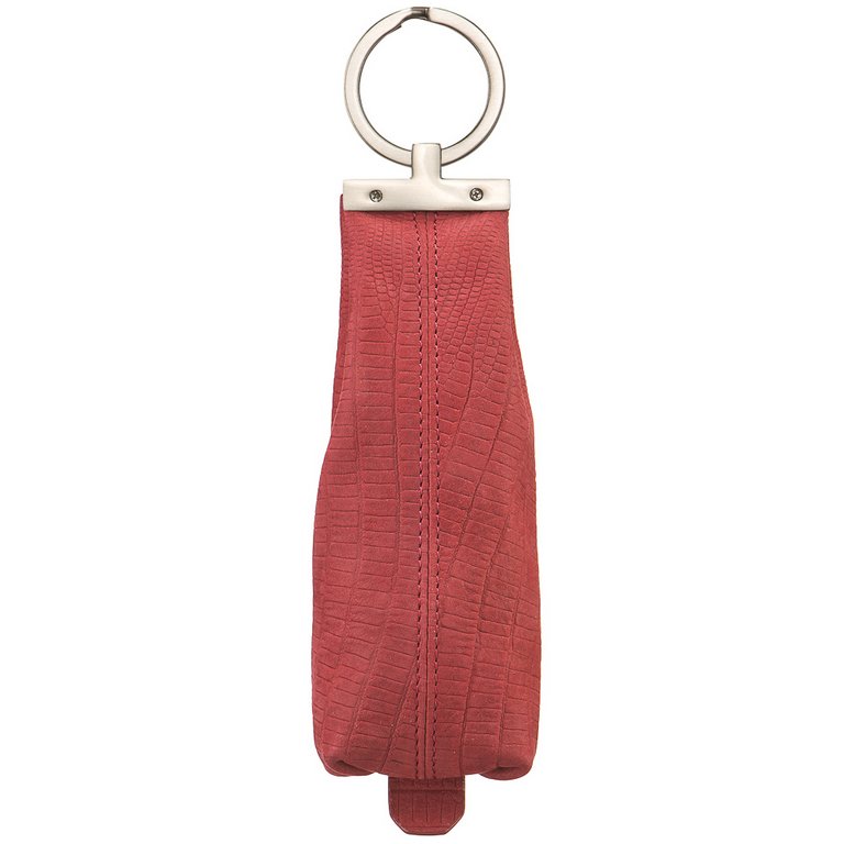 Футляр для ключей Dr.Koffer 4,5*14см, на молнии, бордо