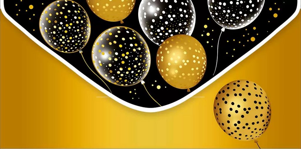 Конверт (для денег) без надписи (шары)