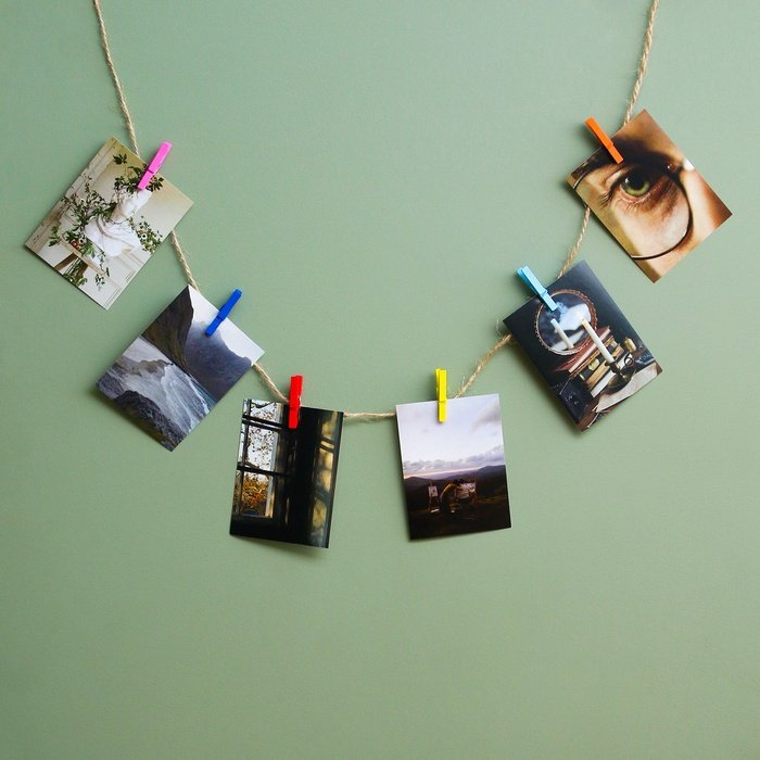 Прищепки деревянные 25мм красные (50 шт/уп)