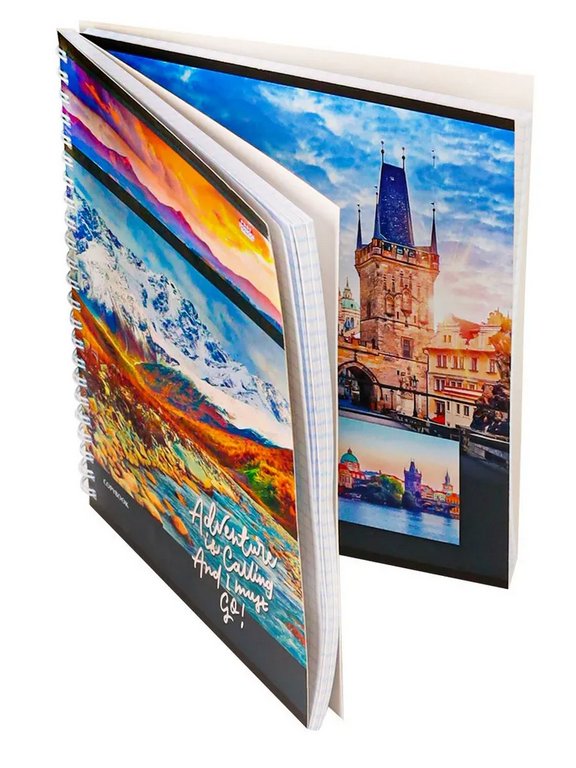 Тетрадь 96 лист кл. А5+ на гребне "ЕВРОПЕЙСКИЕ ВИДЫ"