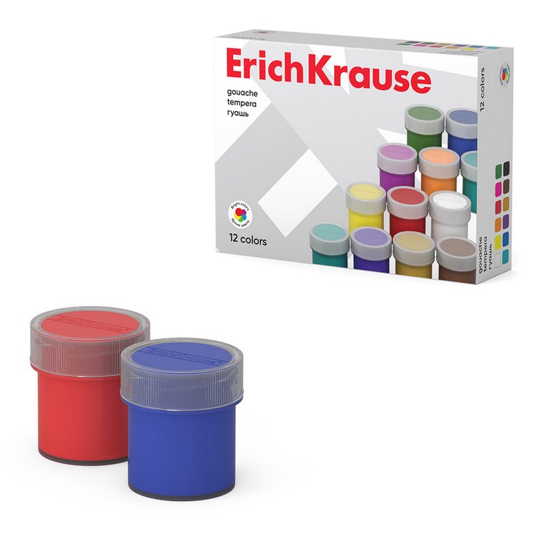 Гуашь 12 цв. по 17 мл ErichKrause