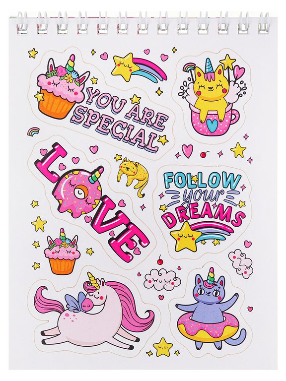 Набор наклеек 150 шт "Мои штучки" 16л., А6, MILAND