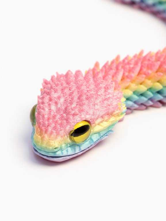 Игрушка Фигурка "Змейка", подвижная, 3Д - печатная игрушка