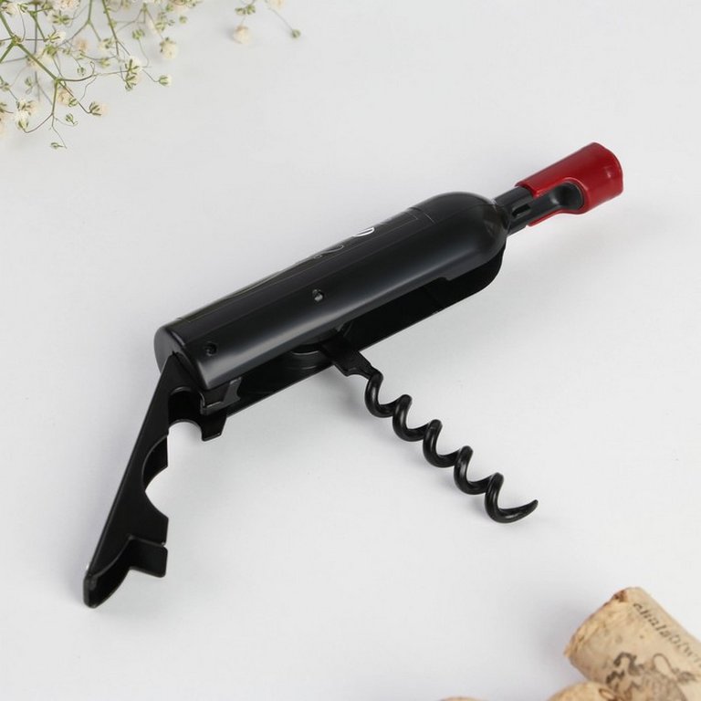 Штопор-бутылка с магнитом "Штопор джентельмена" 10,5 х 2,5 см