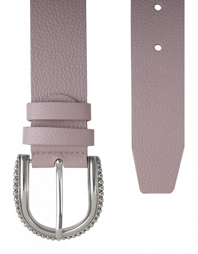 Ремень Alliance нат. кожа,  ширина 40мм, жемчуг