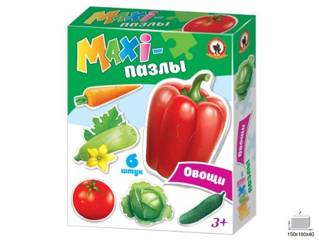 Пазлы MAXI  18 дет. "Овощи" Русский стиль