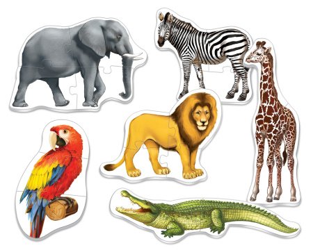 Пазлы MAXI  18 дет. "Африканские животные" Русский стиль