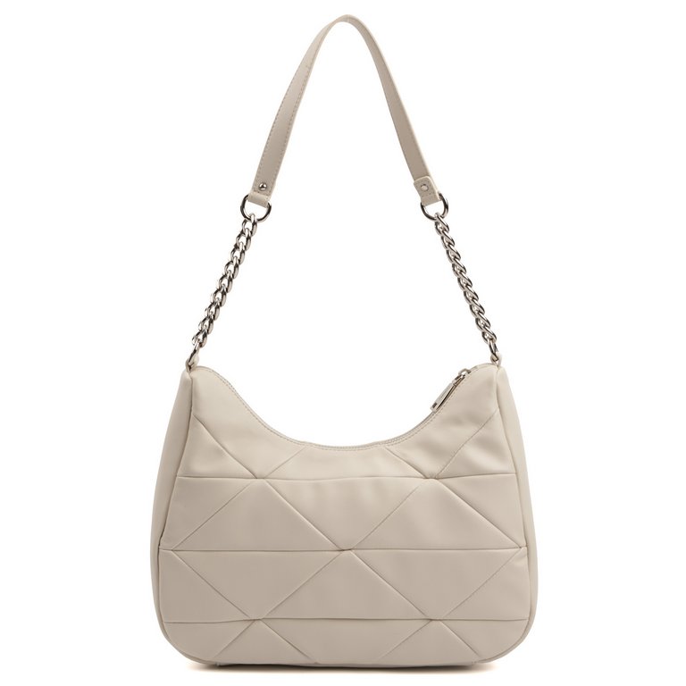 Сумка женская FABRETTI 29х22х10 см, нат. кожа, бежевый