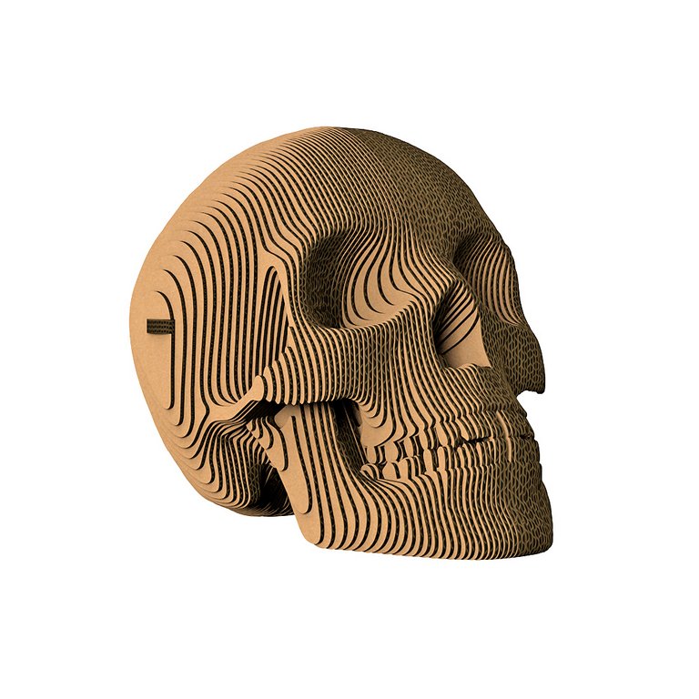 Сборная модель из гофрокартона "Череп" h=19см, 95 дет., 6+, 5cult