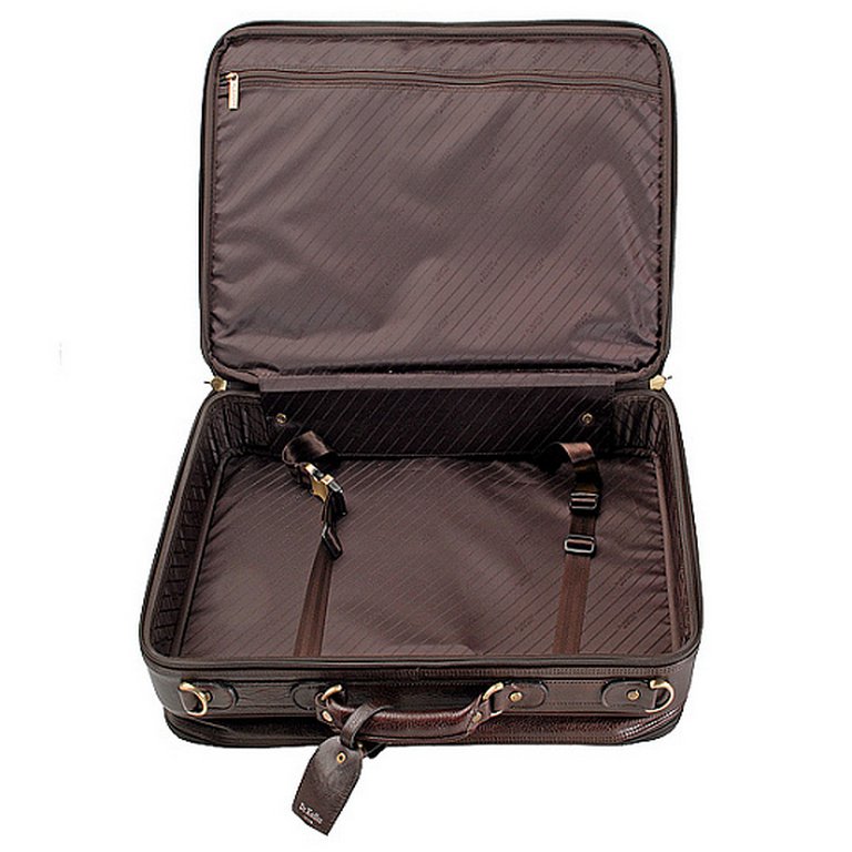 Сумка дорожная Dr.Koffer, с портпледом, цвет коричневый