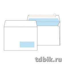Конверт  д/авт. обработки из белой бумаги С5 (162*229мм) с клеевым слоем правое окно (45*90мм)