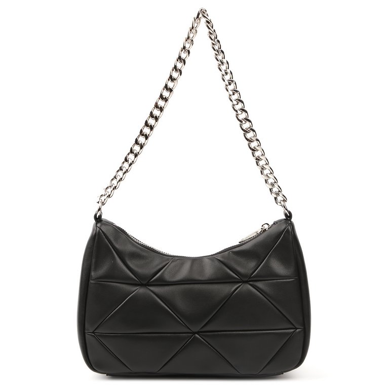 Сумка женская FABRETTI 27х18х10 см, нат. кожа, черный