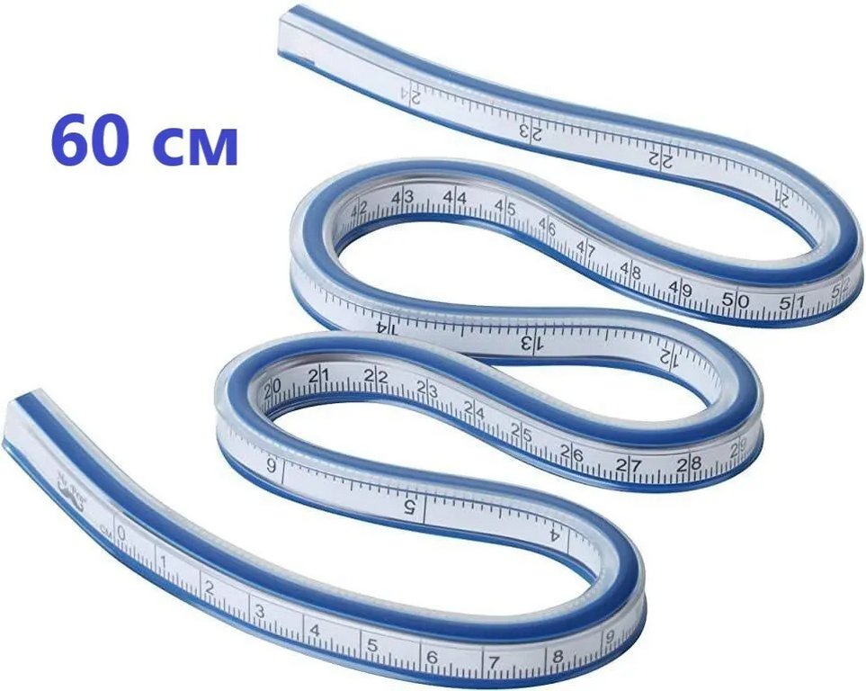 Линейка-лекало гибкое для рукоделия deVENTE 60 см