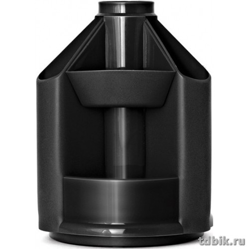 Подставка наст д/канц. принадлеж. Стамм "Mini Desk", 10 отд., черная (вращающаяся)