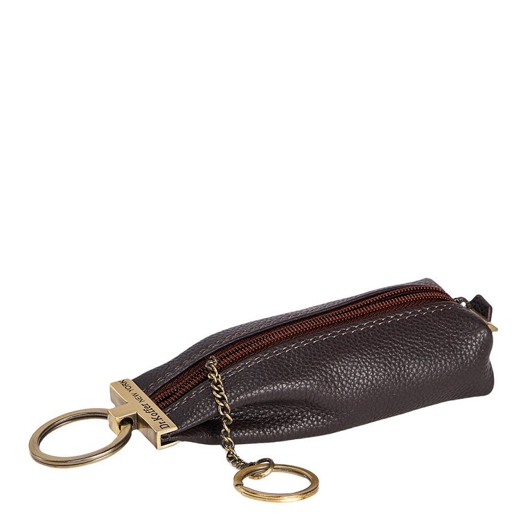Футляр для ключей Dr.Koffer 4,5*13см, темно-коричневый