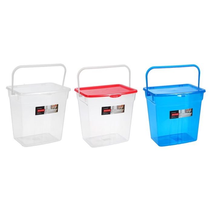 Контейнер для стирального порошка 10л, цвет микс, пластик
