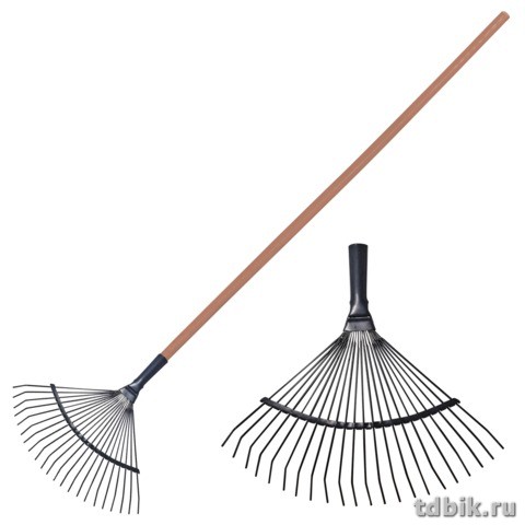 Грабли с черенком (веерные, проволочные)