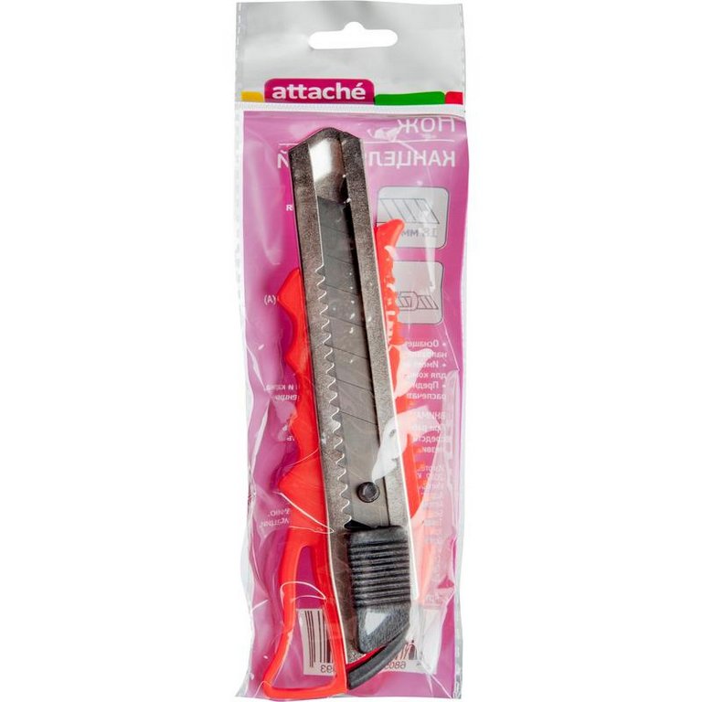 Нож канцеляр. шир. 1,8 см, метал. направляющее Attache