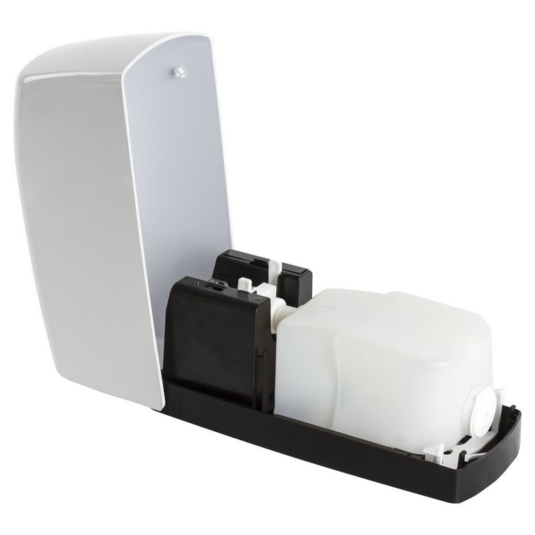 Диспенсер для жидкого мыла 1л, сенсорный, наливной белый пластик ЛАЙМА Professional