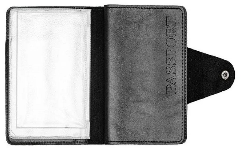 Обложка для документов Форсаж-9 с RFID-защитой, черный