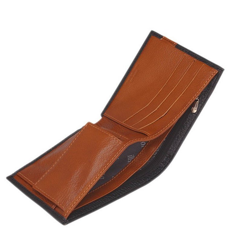 Портмоне D.Morelli мужское "Вестерн" нат.кожа, черное