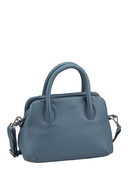 Сумка женская Dr.Koffer 28х19х13см см, нат.кожа голубая