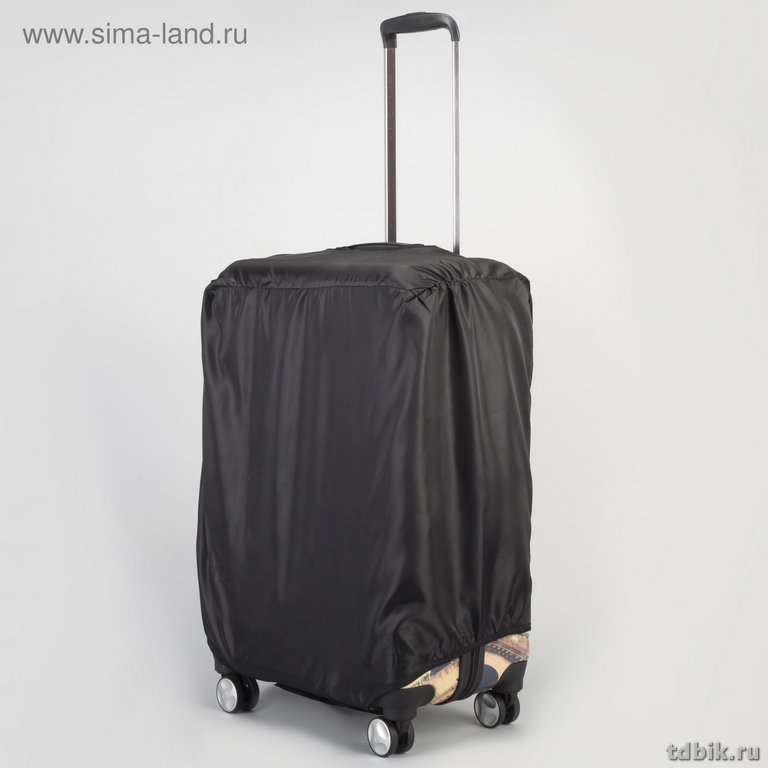 Чехол защитный для чемодана 62*42*28 см, цвет чёрный