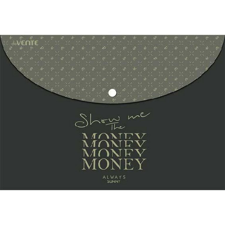Папка-конверт на кнопке A4 пластик 0,15 мм DeVente Show me the money