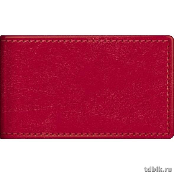 Визитница Hatber "SARIF" 7*11,2см на 12 визиток, красная