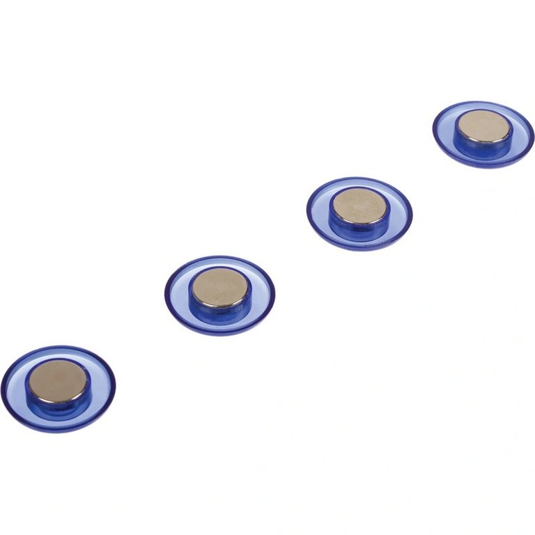 Магниты диаметр 40 мм (4шт/уп) неодимовые, синие