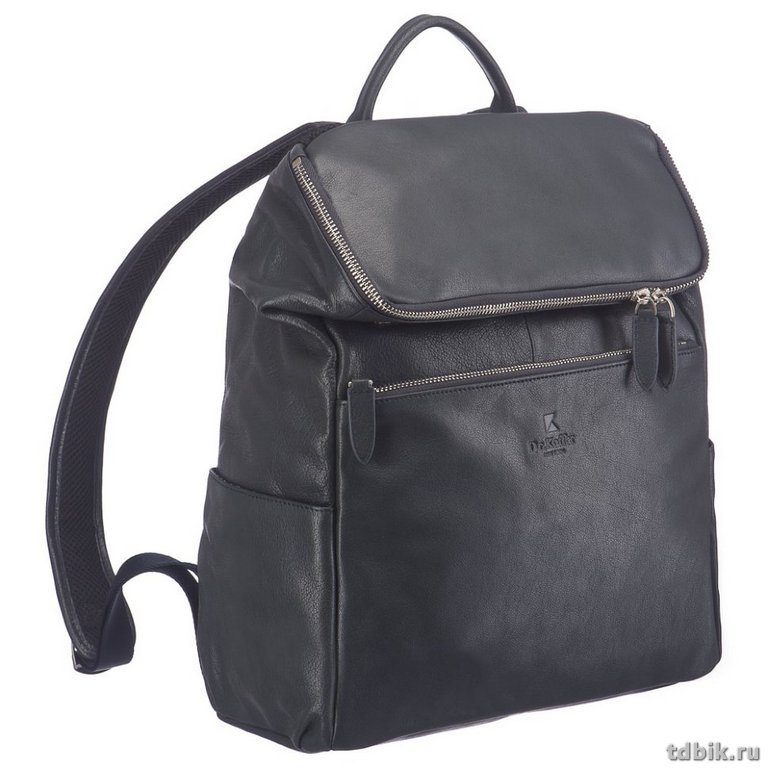 Рюкзак женский Dr.Koffer 28x38x11 см, нат.кожа, синий