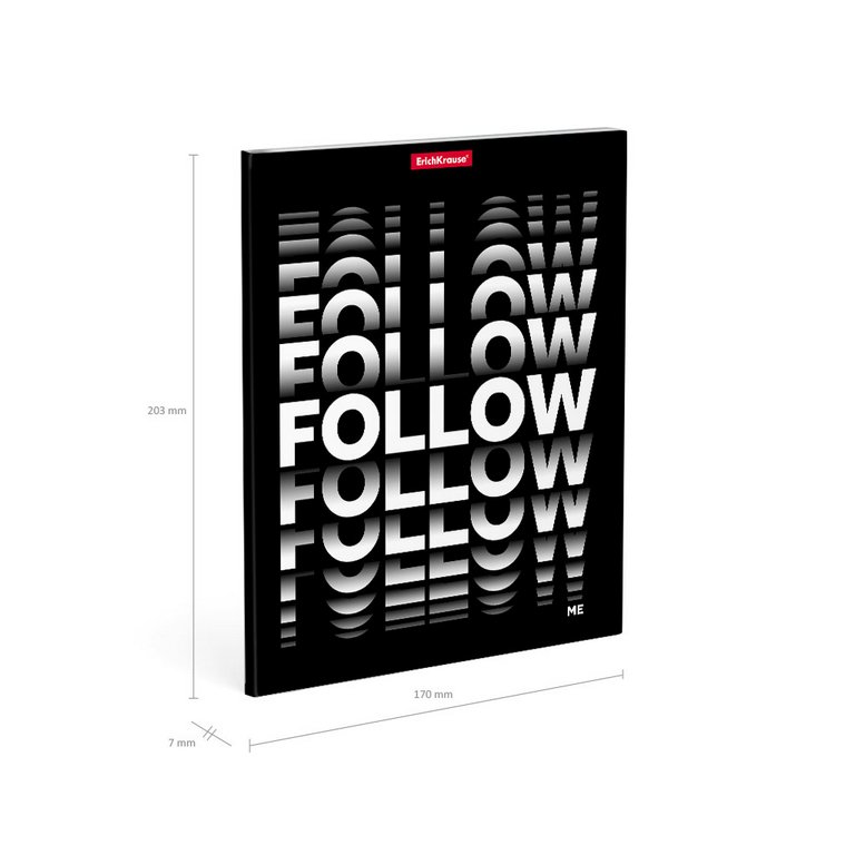 Тетрадь 96 лист кл. А5 на скрепке " Follow Me"