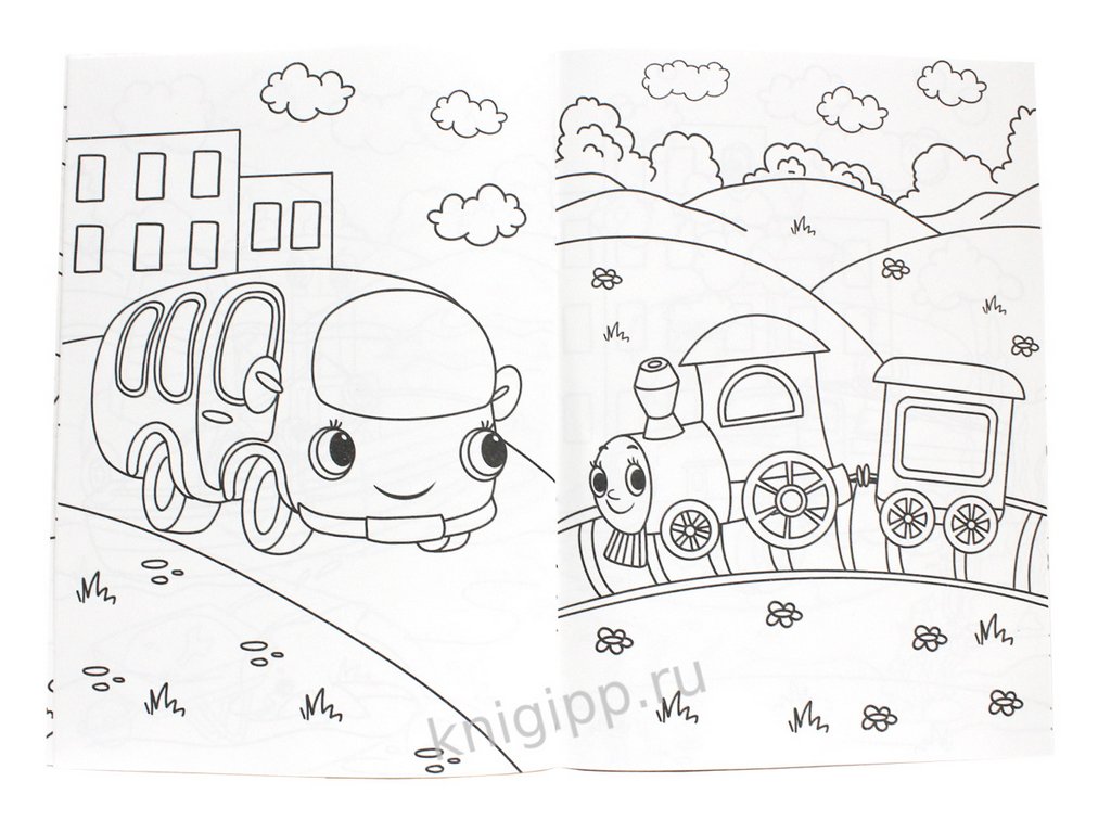 Раскраска А4 "Мир транспорта" 16 стр ПРОФ-пресс