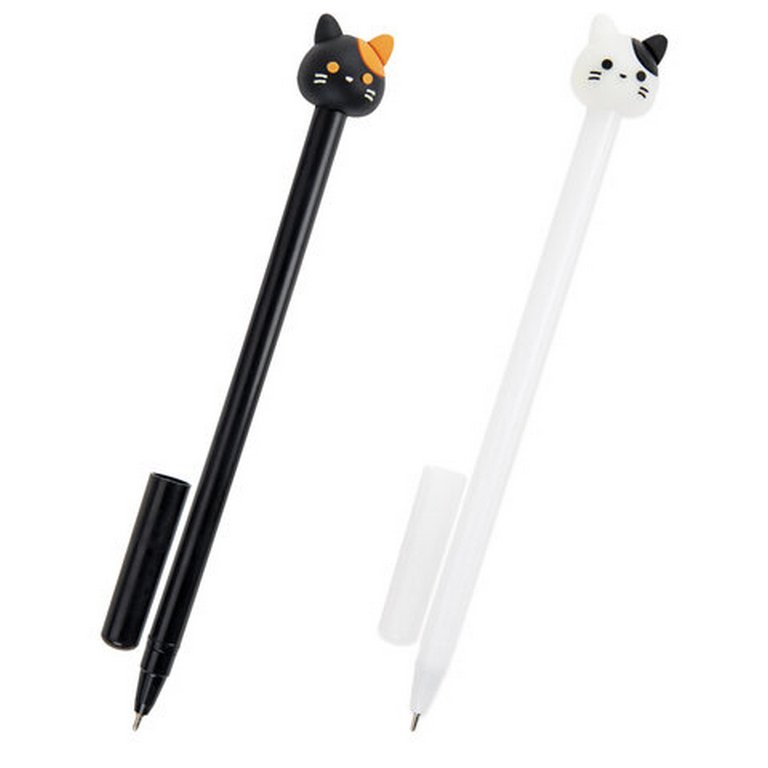 Ручка шариковая сувенирная "Кошка" 0,7мм, синяя (ассорти) ЮНЛАНДИЯ