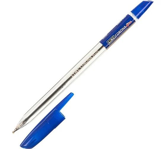 Ручка шариковая масляная Linc Corona Plus colors 0,7мм синяя (стерж.138мм, линия 0,35мм)