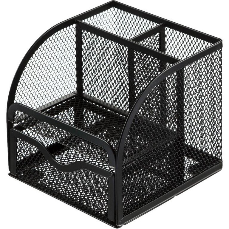 Подставка наст д/канц. принадлеж. металл, M&G 4 отд. черная