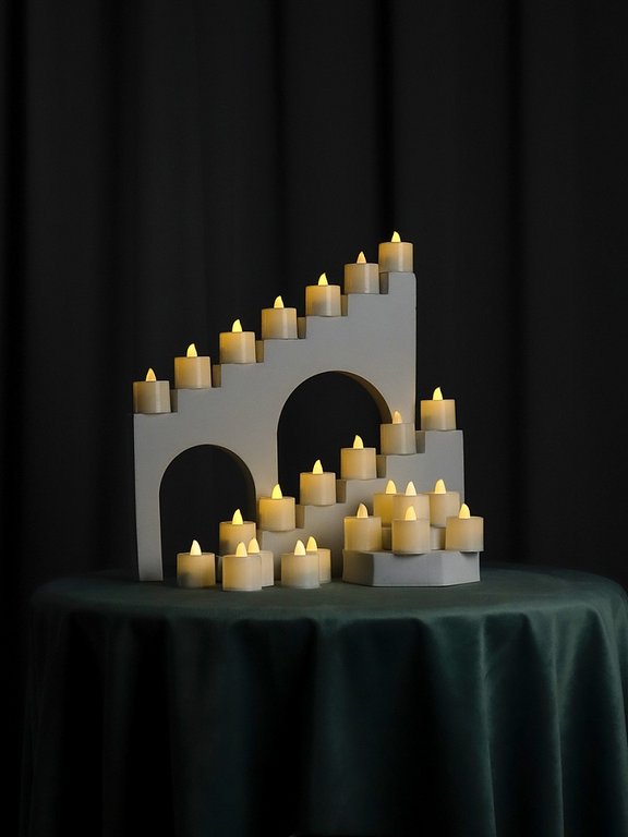 Свеча LED теплый свет, h=4,4 см (батарейки в комплекте)