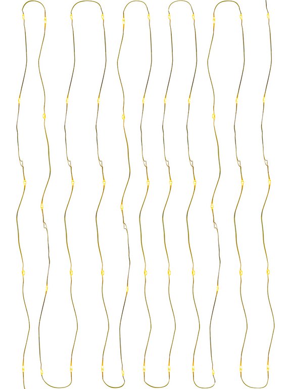 Гирлянда комнатная Нить  "Роса" .10м, 100 теплых ламп, 8 реж., от USB 5V, пульт