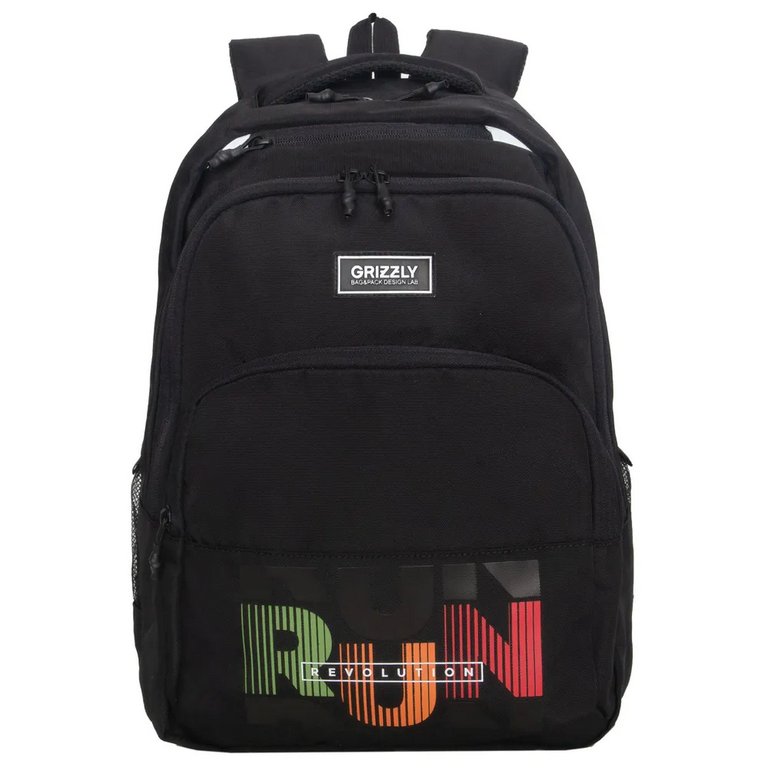 Рюкзак молодежный мужской Grizzly 45*32*23 см., черный