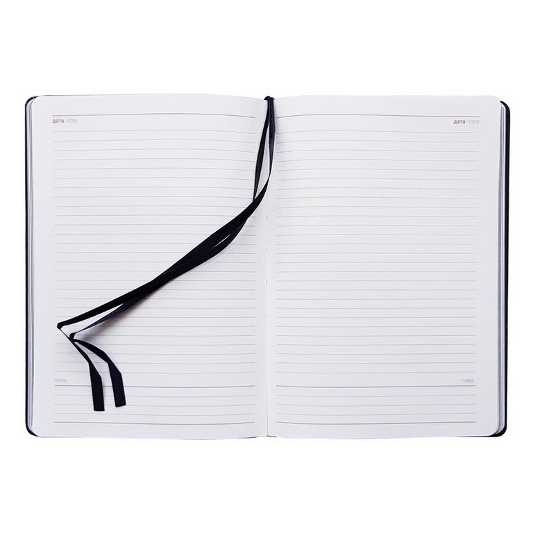 Ежедневник без дат 140х200 мм Infolio "Noire"  192 стр., интегральный переплет