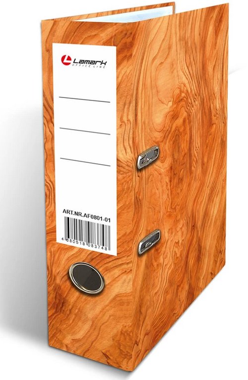 Папка-регистратор А4 75мм Lamark "Дерево" ламинированный картон