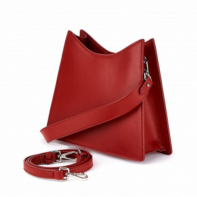 Сумка женская Jane's Story красная, нат. кожа