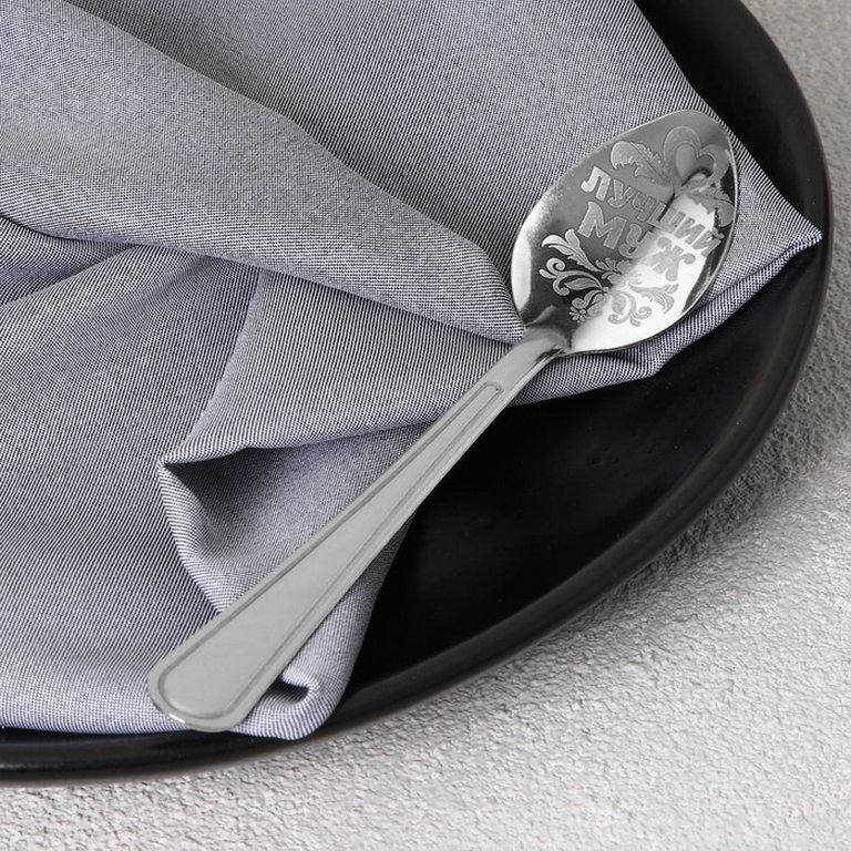 Ложка сувенирная с гравировкой "Лучший муж" 3 х 14 см