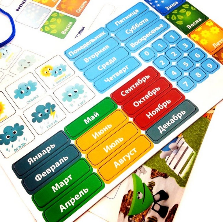 Игра обучающая Мой первый Календарь "Медвежонок" 3+ MAGNETICUS
