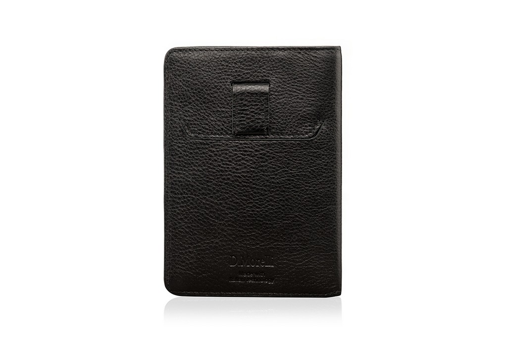 Футляр для заграничного паспорта D.Morelli "Black", нат. кожа